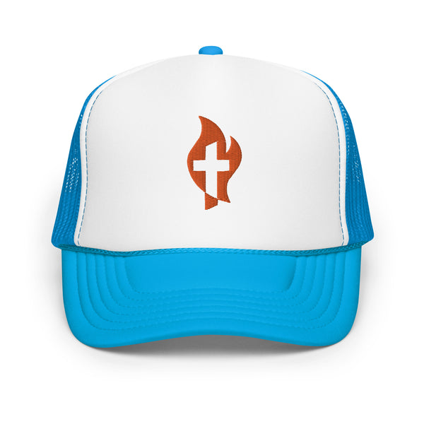 Methodist Cross in Flame trucker hat