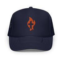 Methodist Cross in Flame trucker hat