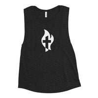 Cross in Flame Ladies’ Muscle Tank